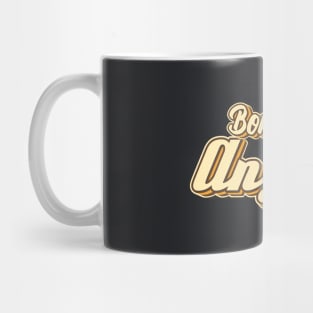 Born to be a Angler typography Mug